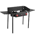 Bestfire 150,000 BTU High Pressure 2-Burner Propane Stove for Camping