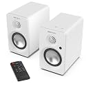 BESTISAN Bluetooth Bookshelf Speakers, 30W X 2 Powered TV Speakers with 3 Inch Woofer, Turntable Speakers with ARC/AUX/Type-C/Bluetooth 5.4/Subwoofer Line Out for PC/Desktop/Turntable