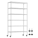 BestOffice 6-Tier Wire Shelf with Wheels