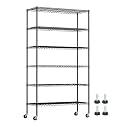 BestOffice 6-Tier Wire Shelf with Wheels