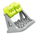 Anti Choking PET Feeder Rotating Design Adjustable Mouth Green