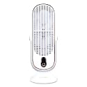 BESTOR Portable USB Rechargeable Desk Fan 5-Speed Mini Cooling Fan Silent Brushless Motor LED Display Adjustable Tilt &amp; Speed Compact &amp; Powerful USB Fan (White)