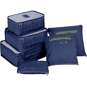 travel organizer - packing cubes toiletry bag amp clothes packing bags - women39s travel pouch - nevyblue