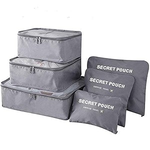 travel organizer packing cubes for travel travel essentials toiletry bag packing bags for clothes travel organizer for women travel pouch packing cubes travel organizer grey