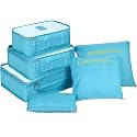 Travel Organizer, Packing Cubes for Travel, Travel Essentials, Toiletry Bag, Packing Bags for Clothes, Travel Organizer for Women, Travel Pouch, Packing Cubes Travel Organizer (SKYBLUE)