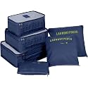 Travel Organizer - Packing Cubes, Toiletry Bag & Clothes Packing Bags - Women's Travel Pouch - NevYBlue