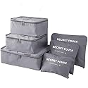 Travel Organizer, Packing Cubes for Travel, Travel Essentials, Toiletry Bag, Packing Bags for Clothes, Travel Organizer for Women, Travel Pouch, Packing Cubes Travel Organizer (GREY)