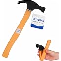 BESTOYARD Realistic Toy Hammer for Kids, 11.2-Inch Rubber Hammer Prop