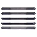 5Pcs 1/8" 4 Flute 90° Double End Carbide Chamfer End Mills - AlTiN Coated