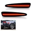 Bestview LED Side Marker Lights for Chevy Corvette C6 2005-2013, Red