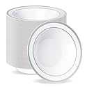 BESTVIP 100 Pack 12 oz Plastic Disposable Soup Bowls