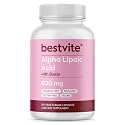 BESTVITE High Strength Alpha Lipoic Acid 600mg per Capsule (120 Veg Caps)