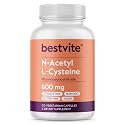 BESTVITE N-Acetyl L-Cysteine (NAC) 600mg Per Capsule (120 Veg Caps)