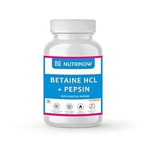 betaine hcl  pepsin with digestive enzymes  supports healthy digestion gut health amp nutrient absorption  digestive support supplement  with bromelain lipase amylase amp protease  60 capsules