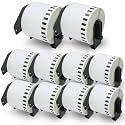 BETCKEY Replace for Brother DK-2205 2.4in x 100ft Continuou Labels[10 Roll]