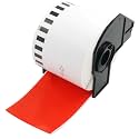 BETCKEY Replace for Brother DK-2205 2.4 inch x 100 ft Red Labels[1 Roll]