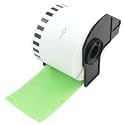 BETCKEY Replace for Brother DK-2205 2.4 in x 100 ft Green Labels[1 Roll]