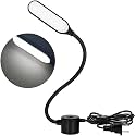 Plastic 10W Sewing Machine Light 30 LED's, Lamp With Flexible Gooseneck Magnetic Mounting Base Working Lamp For Home Study Night Work, Workbench Lathe Drill Presses 3D PrinterÂ–Black-1 Pcs