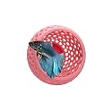 CTWPets Betta Bulb Hide 2.0, Betta Bed &amp; Aquarium Cave, Lavender Bliss
