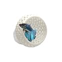CTWPets Betta Bulb Hide 2.0, Betta Bed &amp; Aquarium Cave, Pure White