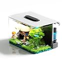 2.5 Gallon Fish Tank Kit with Heater for Betta, Shrimp, Guppy, Acrylic