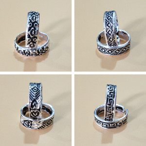 bettar think staylish adjustable toe rings set for women brass silver plated toe ring set