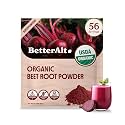 Better Alt Organic Beet Root Powder, Nitric Oxide Supplement, Beet Juice Powder Superfood for Healthy Heart, Beetroot Powder - 56 Servings, 8 oz