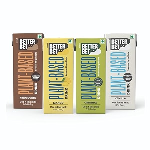 better bet vegan assortedoriginal chocolate vanilla amp mango millet beverage 24l 12 x 200 ml plant based  lactose free  no added preservatives  no cholesterol  no trans fat