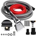 【Upgrade Hard Bristle Brush】Better Extractor Hose Kit for Shop Vac, with 10FT Hoses and 25 FTWater Pipes, Thick transparent shell, Turns Vacuum Cleaner into Carpet Cleaning Machine,2-Year Warranty