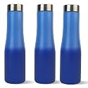 The Better Home 1L Stainless Steel Water Bottle | BPA-Free, Leak-Proof, Rust-Resistant | Bottle for Office, Gym, Travel | Dual Blue | Pack of 3