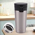 The Better Home 380 ml Insulated Coffee Cup Tumbler | Double Walled 304 Stainless Steel | Leakproof | Diwali Gift for Friends &amp; Family | 6 hrs hot &amp; Cold | Perfect for Travel, Home &amp; Office | Silver