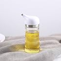The Better Home Oil Dispenser 140ml | Stylish Mini Glass Bottle with Measuring Mark | Easy Pour, Leak-Proof, Cute &amp; Compact for Table Use | White