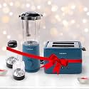 The Better Home FUMATO Anniversary, Wedding Gifts for Couples- Non Stick Sandwich Maker + 3 in 1 Mixer Grinder Blender Set | House Warming Gifts for New Home | 1 Year Warranty (Midnight Blue)