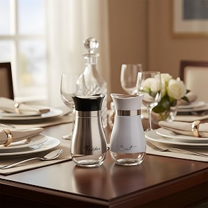 the better home glass salt amp pepper shakers set silverwhite - pack of 20  moisture-proof seasoning shaker set  salt amp pepper containers  salt amp pepper container set for dining table