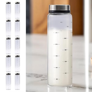 the better home glass salt amp pepper shaker pack of 10  salt amp pepper dispenser  moisture-proof seasoning transparent shaker set  perfect pour holes for kitchen dining table restaurant
