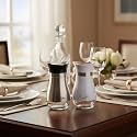 The Better Home Glass Salt &amp; Pepper Shakers Set (Silver/White - Pack of 20) | Moisture-Proof Seasoning Shaker Set | Salt &amp; Pepper Containers | Salt &amp; Pepper Container Set for Dining Table