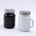 The Better Home Glass Salt &amp; Pepper Shakers Set- Black &amp; White (Pack of 6) | Moisture-Proof Seasoning Shakers with Handle | Salt &amp; Pepper Containers | Salt &amp; Pepper Container Set for Dining Table