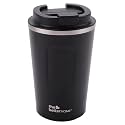 The Better Home 380 ml Insulated Coffee Cup Tumbler | Double Walled 304 Stainless Steel | Leakproof | Spillproof Silicone Rim | 6 hrs hot &amp; Cold | BPA Free | Perfect for Travel, Home &amp; Office | Black