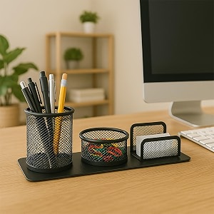 The Better Home Iron Mesh Desk Organizer