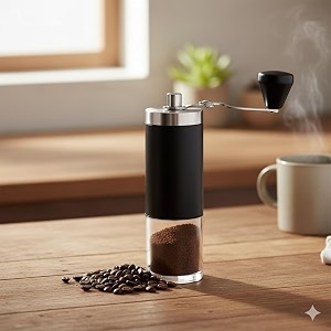 the better home manual coffee grinder ceramic grinder core stainless steel shell amp handle  abs plastic jar  coffee grinder manual  coffee bean grinder  coffee crusher black