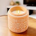 The Better Home Scented Candles for Home Décor (25Hrs Burn Time) Teak Wood Aroma Scented Candles for Bedroom Reusable Cement Jar|Home Décor Items