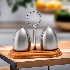 the better home stainless steel salt amp pepper shaker set - silver  moisture-proof shakers with holder  perfect pour holes for kitchen dining table restaurant pack of 1