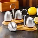 The Better Home Stainless Steel Salt &amp; Pepper Shakers Set (Pack of 2) | Moisture-Proof Seasoning Shakers with Stand | Salt &amp; Pepper Containers | Salt &amp; Pepper Container/Set for Dining Table