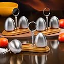 The Better Home Stainless Steel Salt &amp; Pepper Shakers Set (Pack of 3) | Moisture-Proof Seasoning Shakers with Stand | Salt &amp; Pepper Containers | Salt &amp; Pepper Container/Set for Dining Table