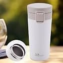 The Better Home 450 ml Insulated Coffee Cup Tumbler with Lid &amp; Handle | Double Walled 304 Stainless Steel | 6 hrs hot &amp; Cold | 6 hrs hot &amp; Cold | Perfect for Home &amp; Office