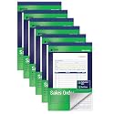 Better Office Products Sales Order Book, 96 Pack Sales Order Book 2 Part Carbonless, 5-7/16 x 8-7/16, 50 Sets per Book, White/Canary, Sales Receipt Book for Business Invoices &amp; Records
