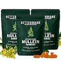 Betterbrand Mullein Chewable Gummies for Lung Cleanse and Detox, Respiratory Health Supplement, 2000mg Mullein Extract per Serving, 50:1 Extract - 90 Day Supply - Pear Flavored