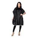 Betty Dain Hair Stylist Shampoo Cape, Vinyl, 36" x 54", Black