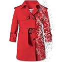 Betusline Boys Waterproof Trench Coat Double Breasted Jacket Dress Coats