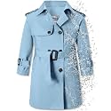Betusline Boys Waterproof Trench Coat Double Breasted Jacket Dress Coats